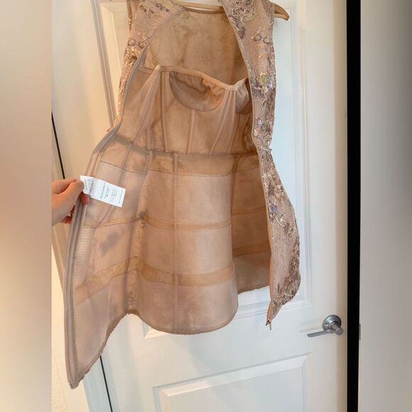 NWOT BRONX AND BANCO Violet Mini Dress in Gold Sequin, size XS - Picture 8 of 15